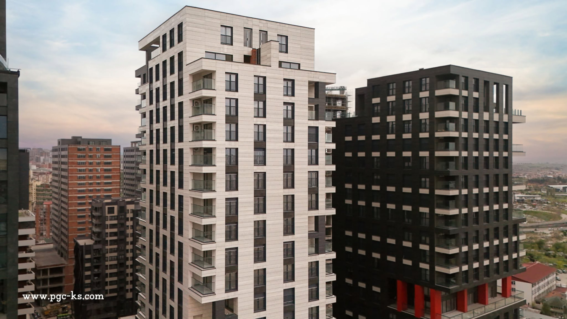 PRN CO-WORK building exterior at Prime Residence #3, Pejton, Prishtina