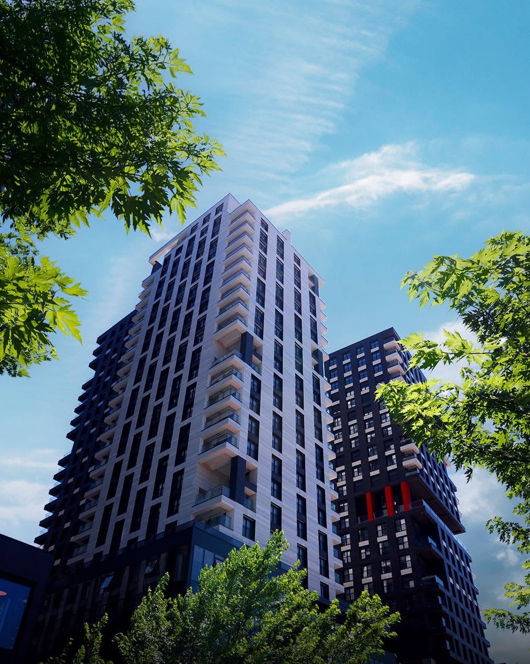 Prime Residence #3 exterior with trees in Pejton, Prishtina